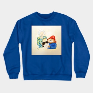 Queen Elizabeth II & Paddington Bear Crewneck Sweatshirt